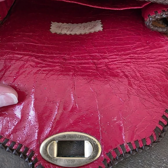 Rare Roth And Madge Handtooled Leather Swarovski Crystal Bag- Collectable OOAK - Picture 7 of 15